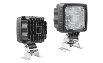 Lampe de travail avec LEDs, support oméga et connecteur AMP Faston intégré